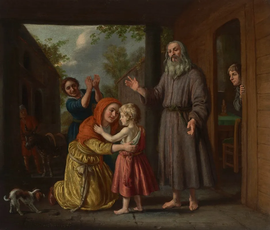 The Son Of The Shunammite Woman Revived Wall Art by Jan Victors - High-Resolution Digital Print
