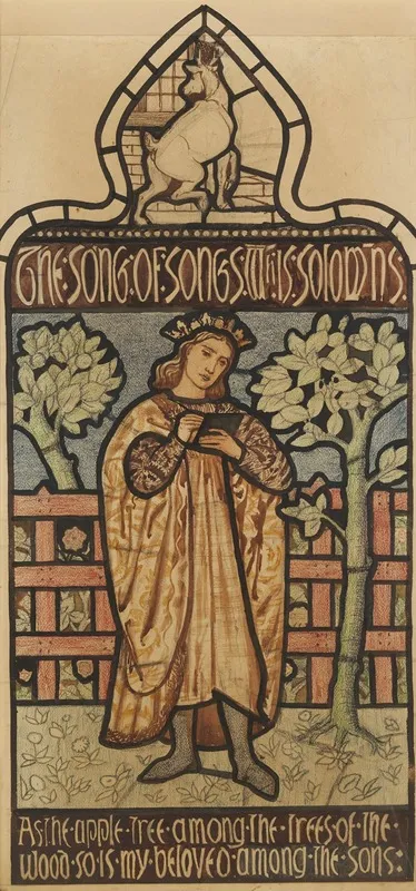 The Song Of Solomon As The Apple Tree Among The Trees Of The Wood Wall Art by Sir Edward Coley Burne-Jones - High-Resolution Digital Print