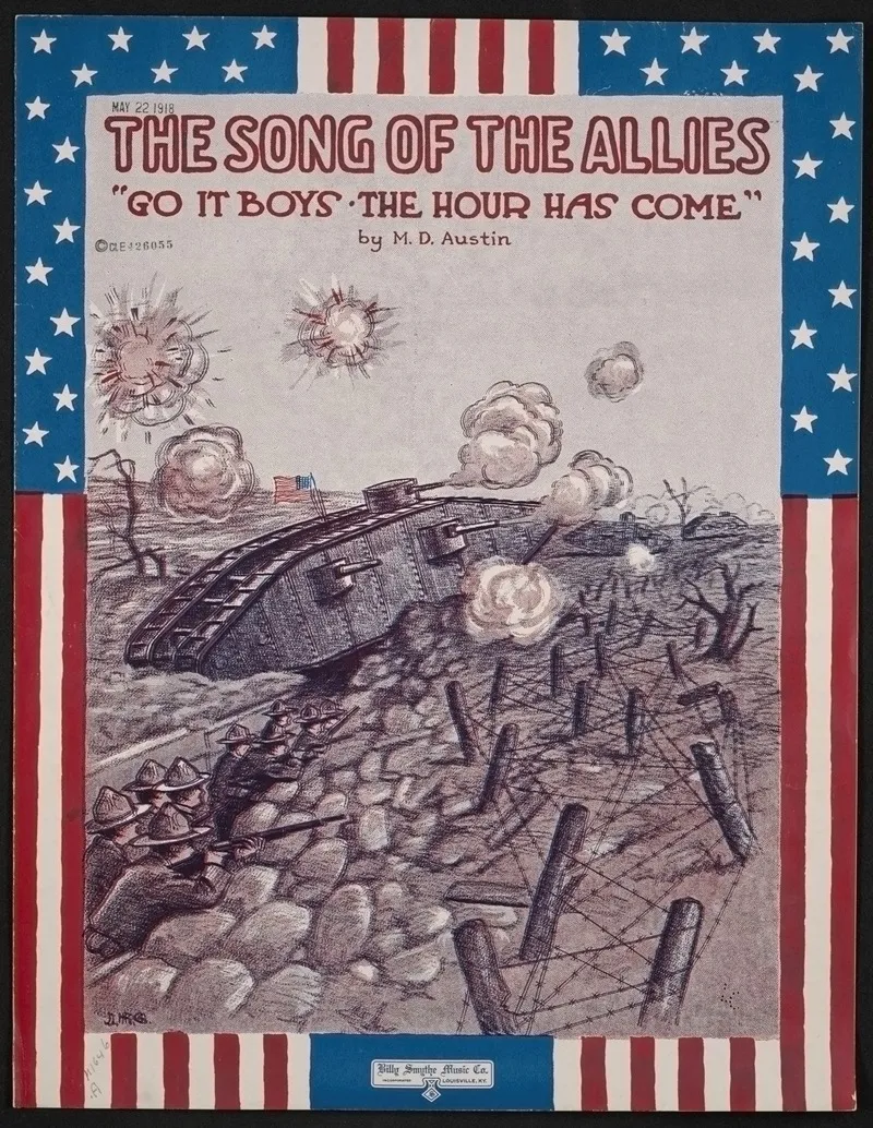 The Song Of The Allies Go It Boys The Hour Has Come Wall Art by Anonymous - High-Resolution Digital Print
