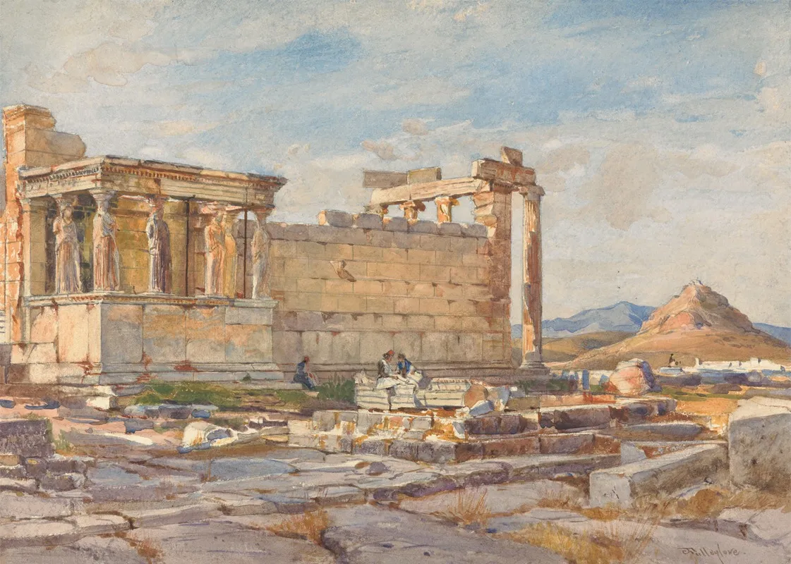 The Southern Side Of The Erectheum With The Foundation Of The Earlier Temple Of Athena Polias