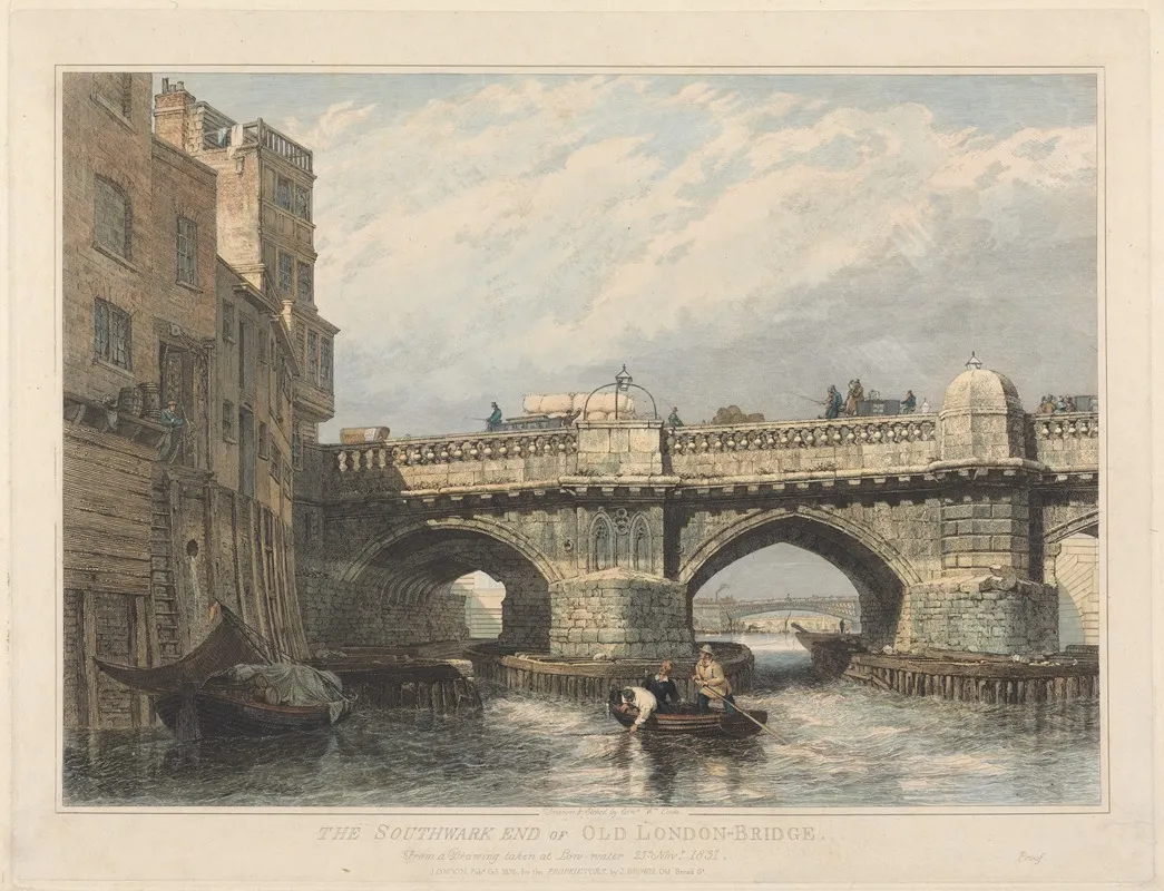 The Southwark End Of Old London Bridge