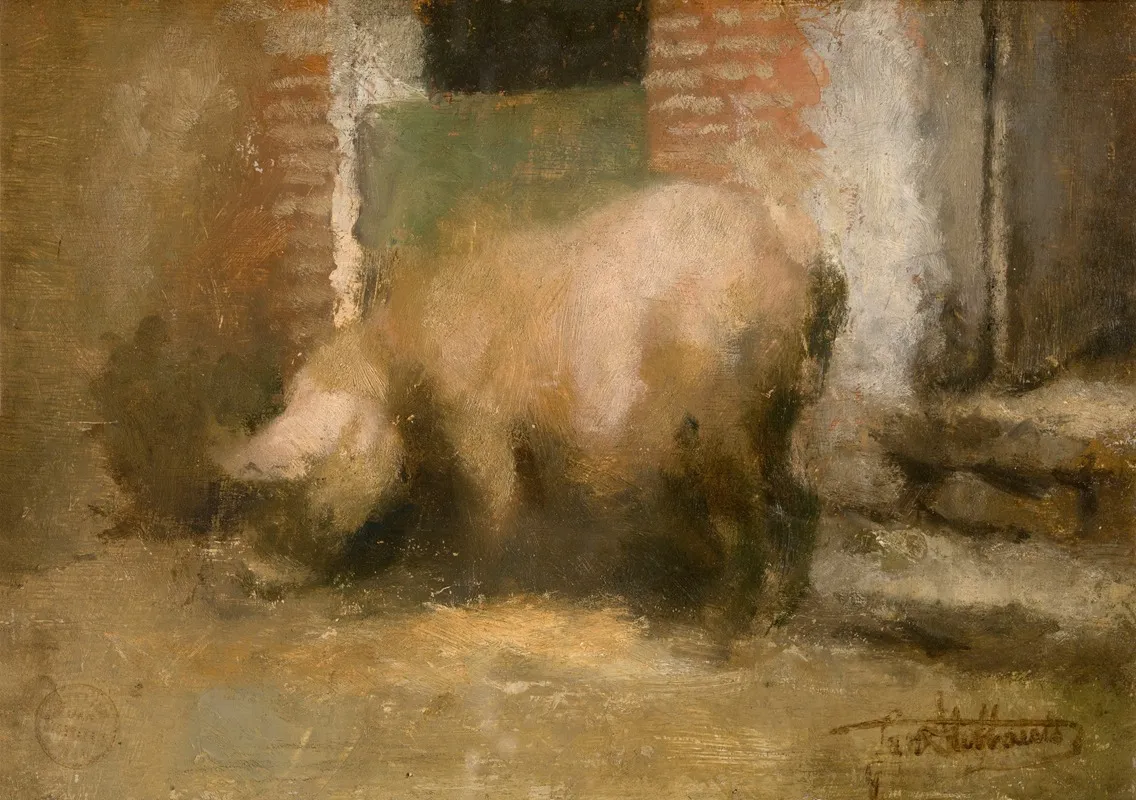The Sow 2 Wall Art by Jan Stobbaerts - High-Resolution Digital Print
