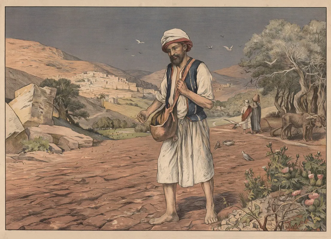The Sower 11 Wall Art by Carl Schmauk - High-Resolution Digital Print