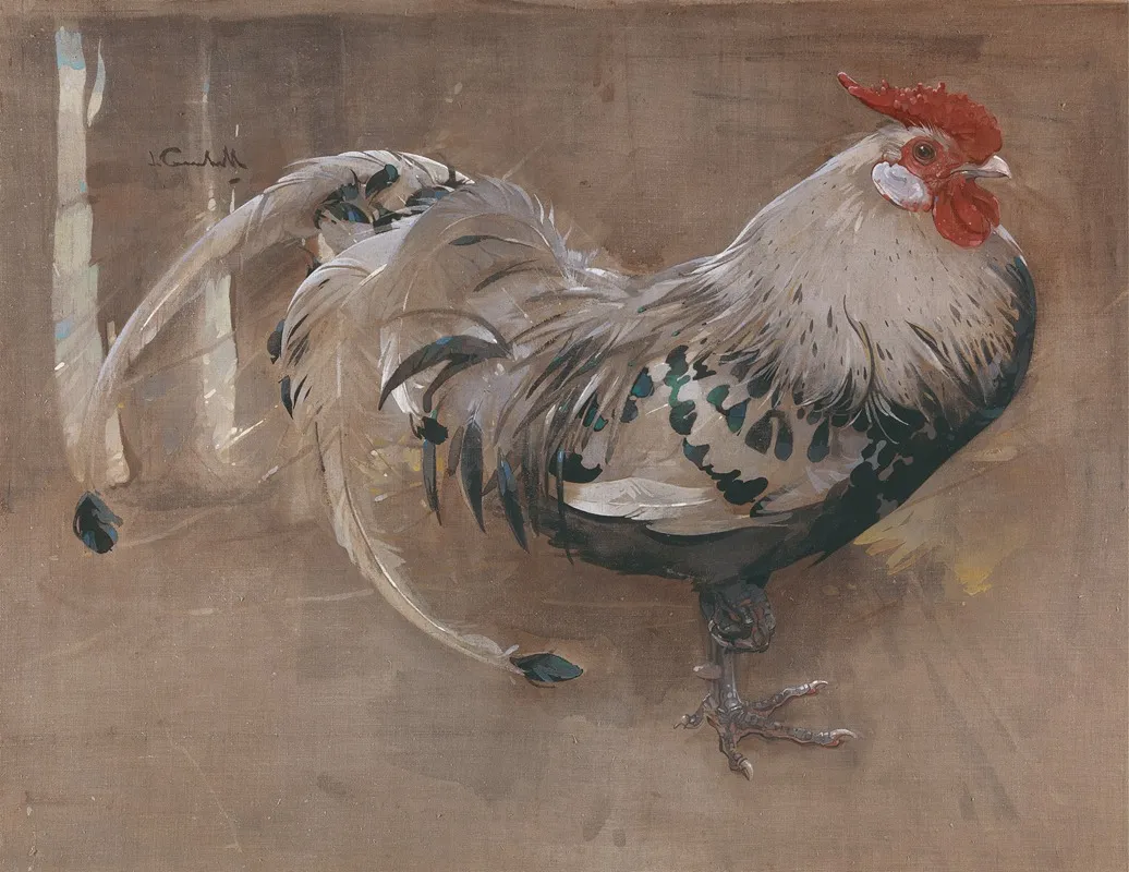 The Spangled Cock Wall Art by Joseph Crawhall - High-Resolution Digital Print