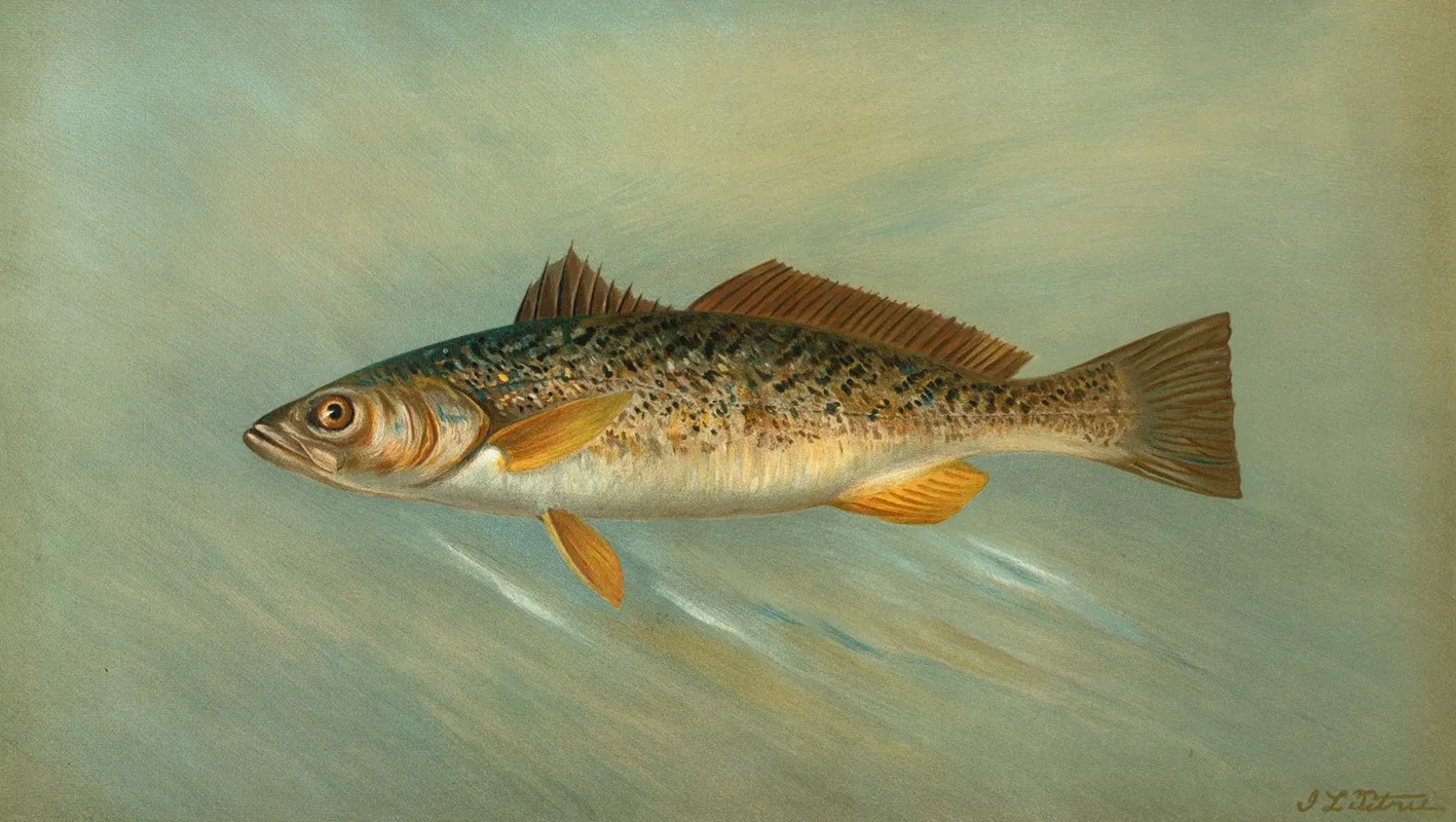 The Spanish Mackerel Scomberomorus Maculatus Wall Art by John L. Petrie - High-Resolution Digital Print