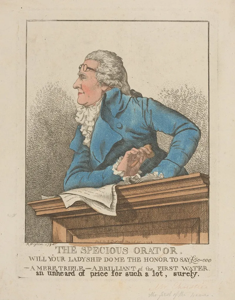 The Specious Orator Wall Art by Robert Dighton - High-Resolution Digital Print