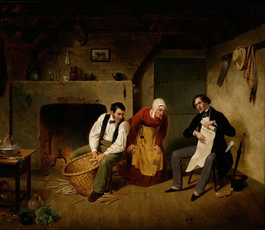 The Speculator Wall Art by Francis William Edmonds - High-Resolution Digital Print