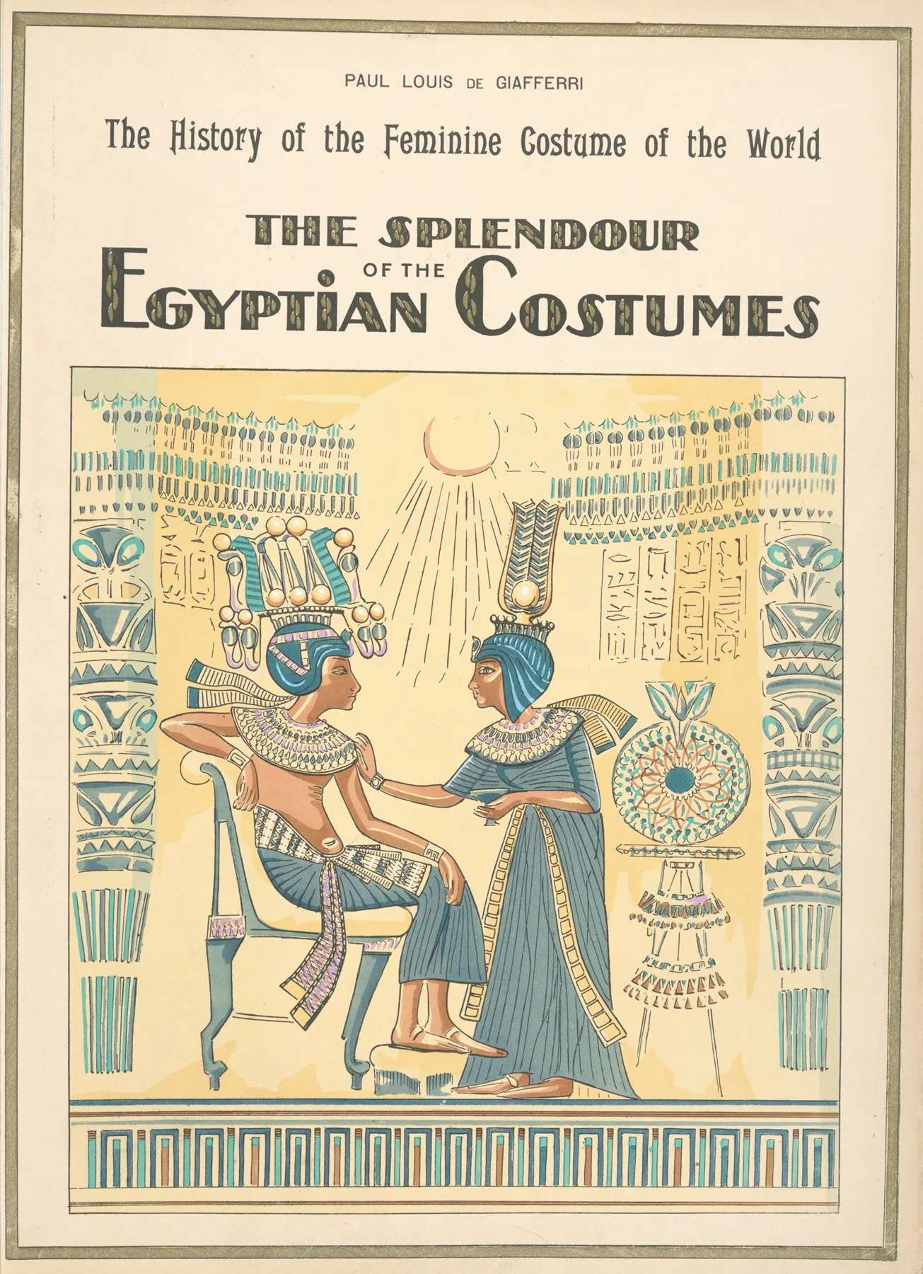 The Splendour Of The Egyptian Costumes Wall Art by Paul Louis de Giafferri - High-Resolution Digital Print