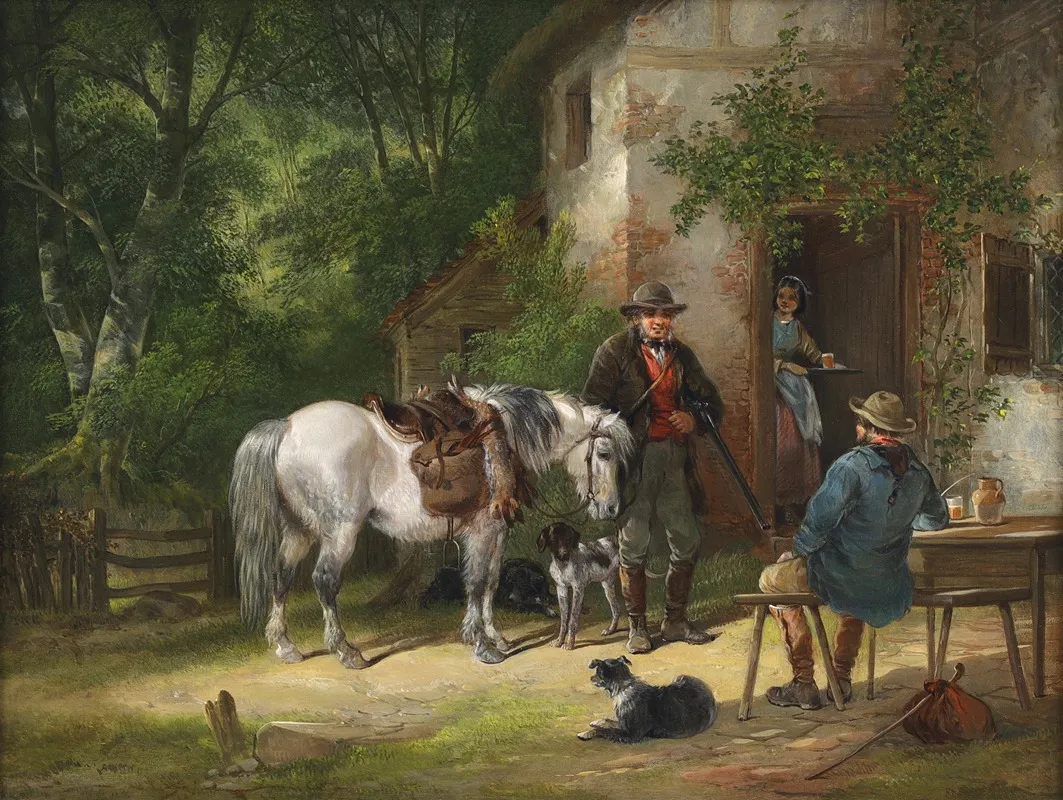 The Sportsmans Return Wall Art by Henry Thring Shayer - High-Resolution Digital Print