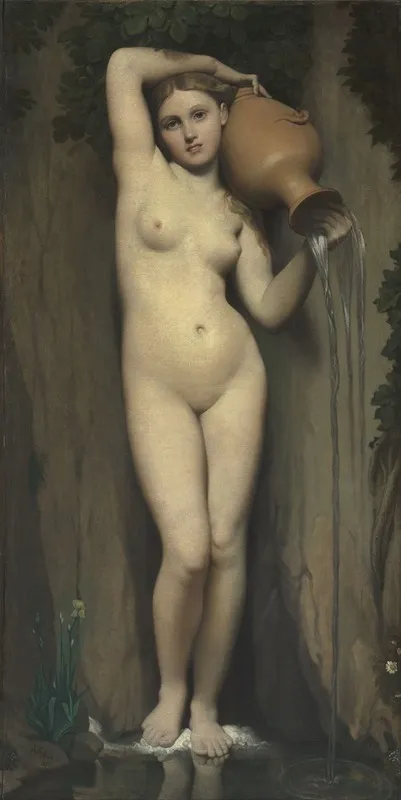 The Spring 3 Wall Art by Jean Auguste Dominique Ingres - High-Resolution Digital Print