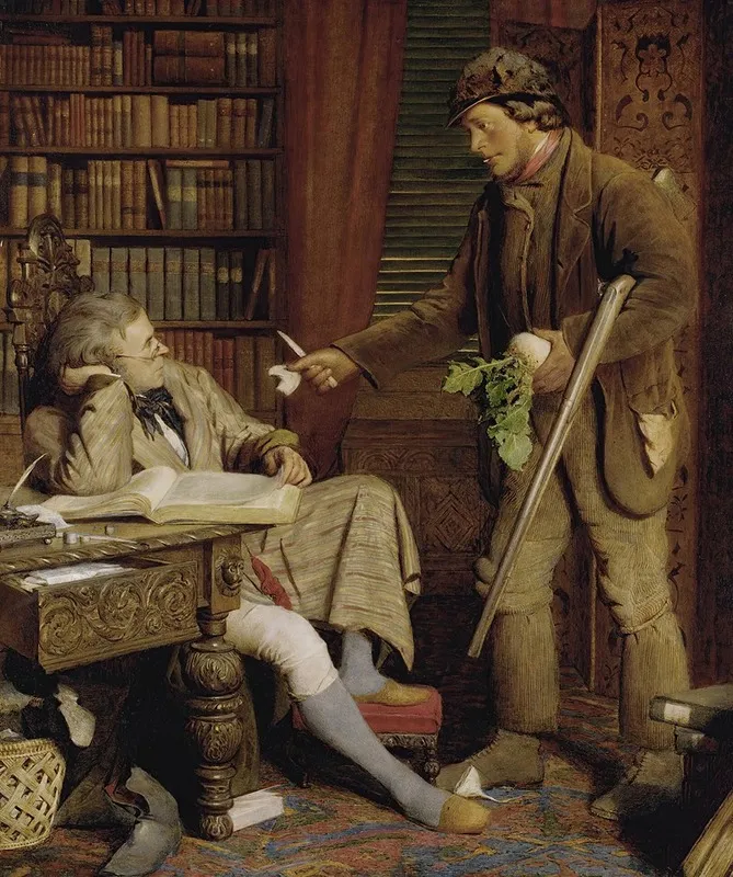 The Squire And The Gamekeeper Wall Art by James Lobley - High-Resolution Digital Print