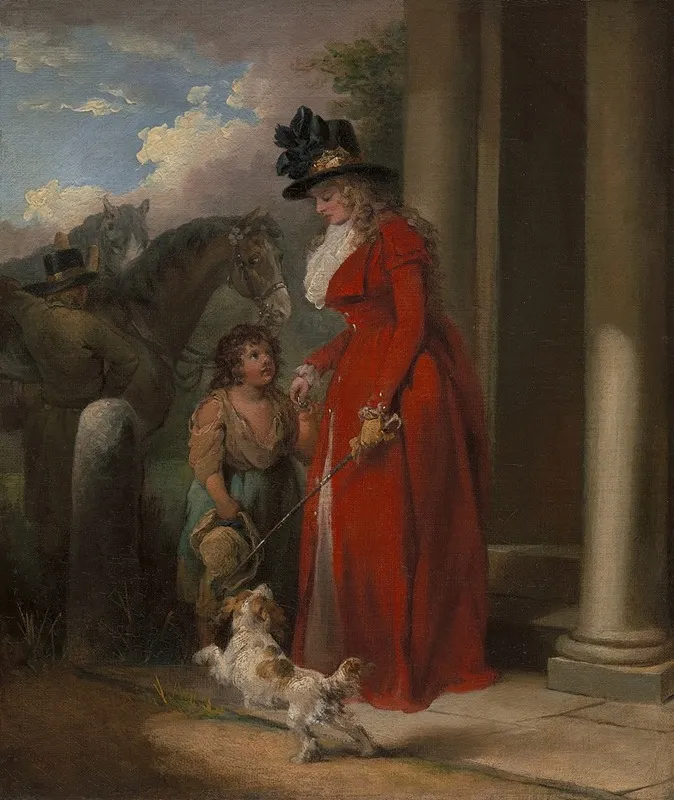 The Squires Door Wall Art by George Morland - High-Resolution Digital Print