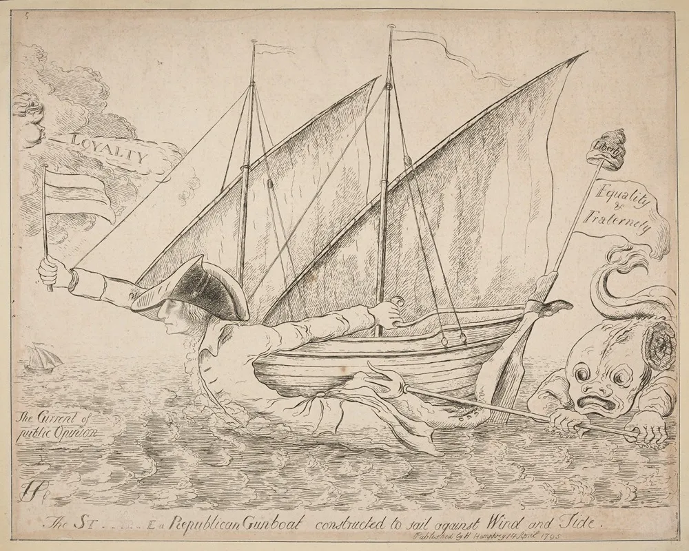 The St E A Republican Gunboat Constructed To Sail Against Wind And Tide Wall Art by James Sayers - High-Resolution Digital Print