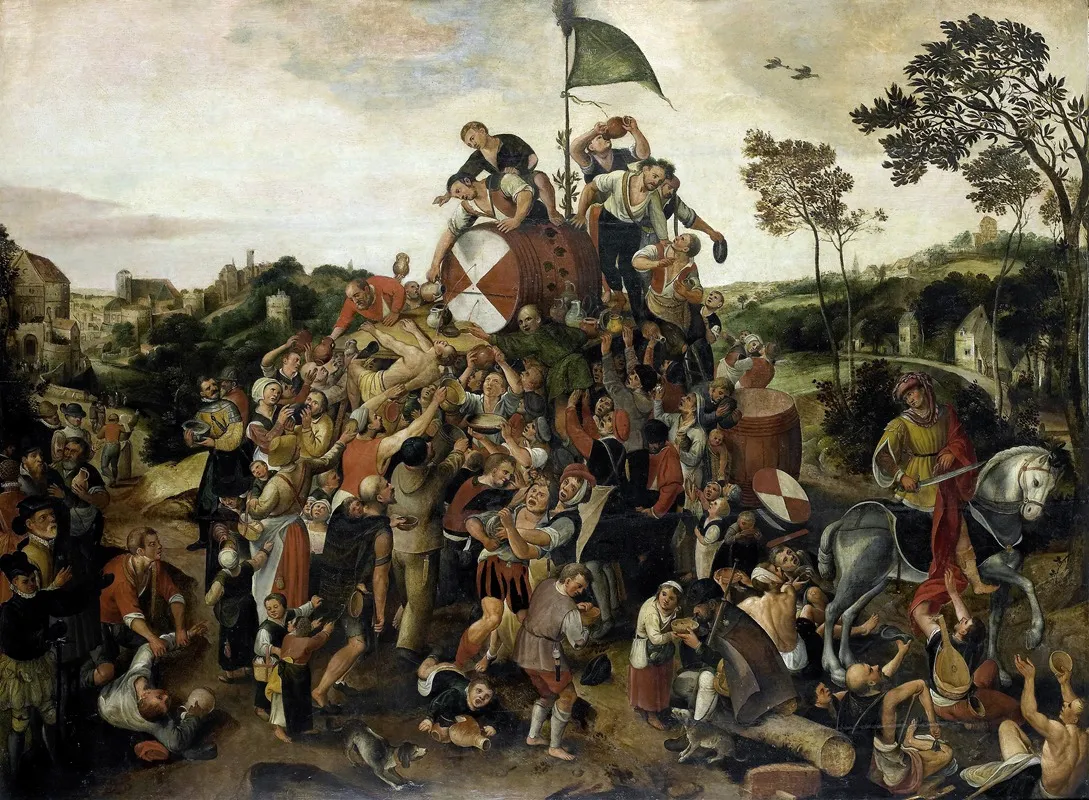 The St Martins Day Kermis Wall Art by Peeter Baltens - High-Resolution Digital Print