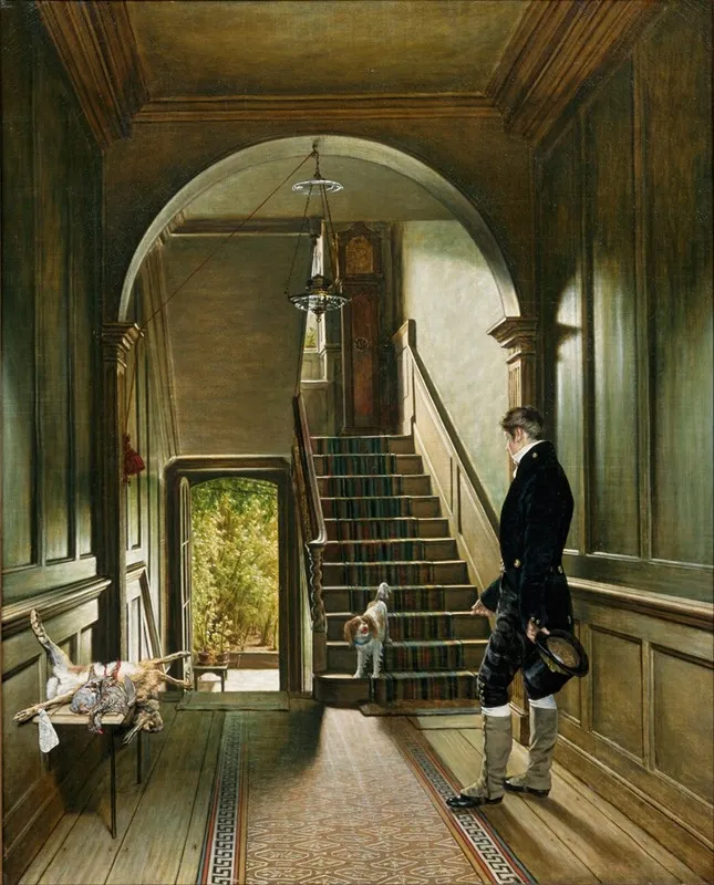 The Staircase Of The London Residence Of The Painter Wall Art by Pieter Christoffel Wonder - High-Resolution Digital Print