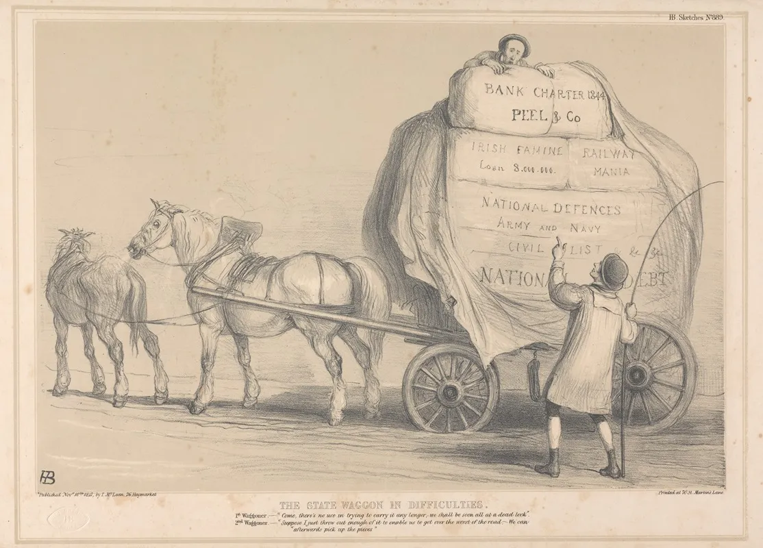 The State Wagon In Difficulties Wall Art by John Doyle - High-Resolution Digital Print