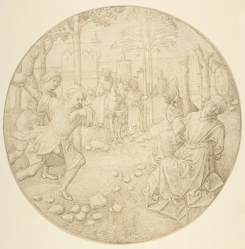 The Stoning Of The Elders Wall Art by Pseudo-Aert Ortkens - High-Resolution Digital Print