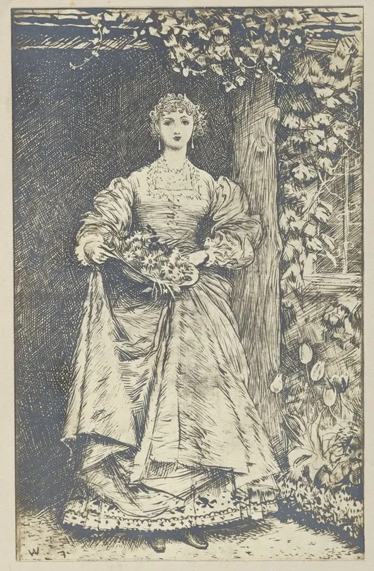 The Story Of Elizabeth Wall Art by After Frederick Walker - High-Resolution Digital Print