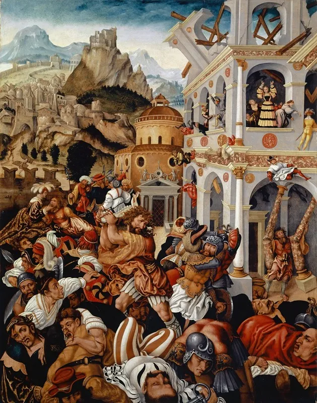 The Story Of Samson Wall Art by Jörg Breu The Elder - High-Resolution Digital Print