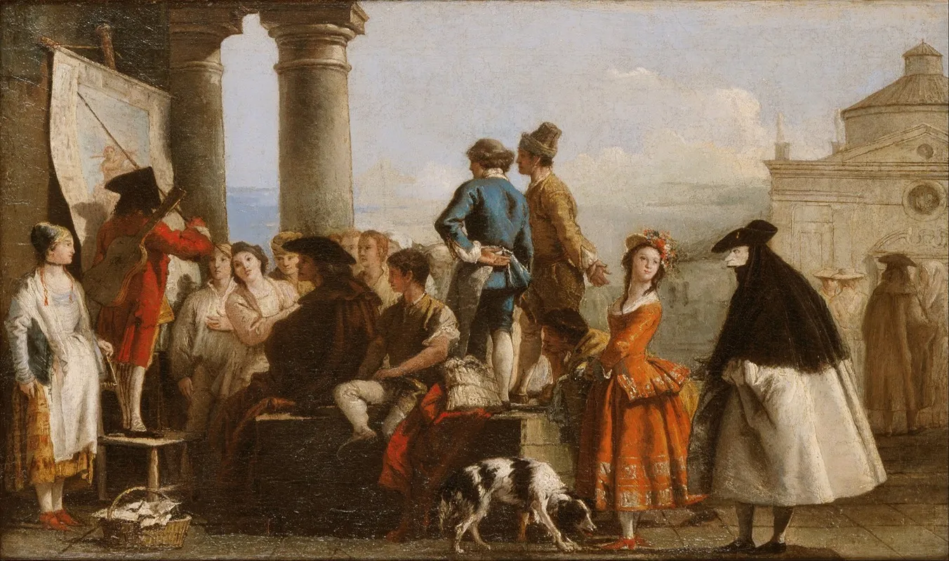 The Storyteller 6 Wall Art by Giovanni Domenico Tiepolo - High-Resolution Digital Print