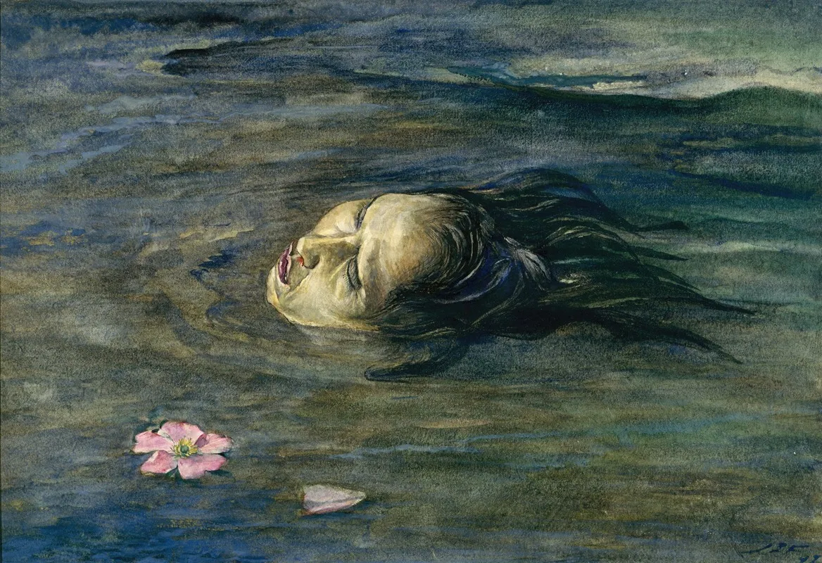 The Strange Thing Little Kiosai Saw In The River Wall Art by John La Farge - High-Resolution Digital Print