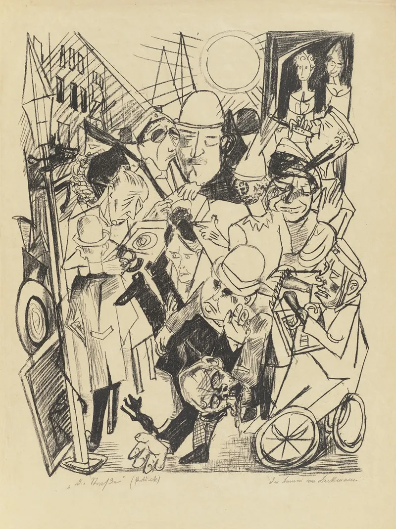 The Street 4 Wall Art by Max Beckmann - High-Resolution Digital Print
