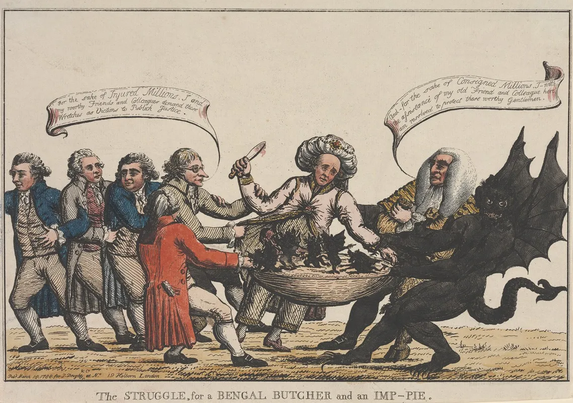 The Struggle For A Bengal Butcher And An Imp Pie Wall Art by John Kirby Baldrey - High-Resolution Digital Print