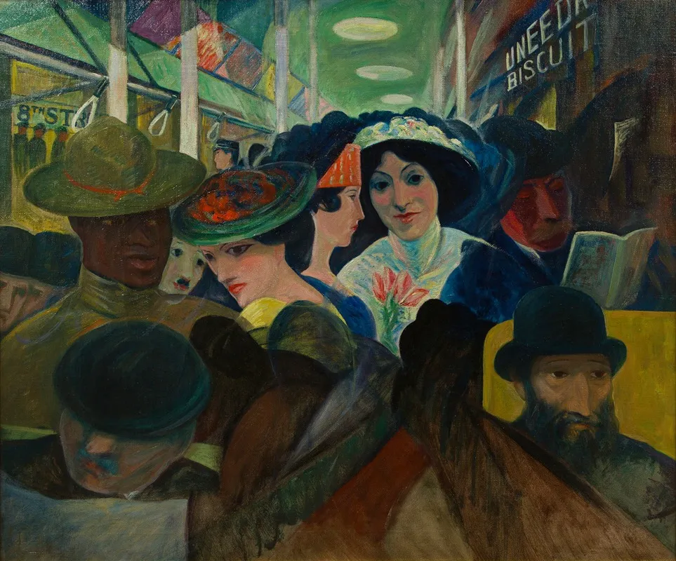 The Subway Wall Art by Walter Pach - High-Resolution Digital Print