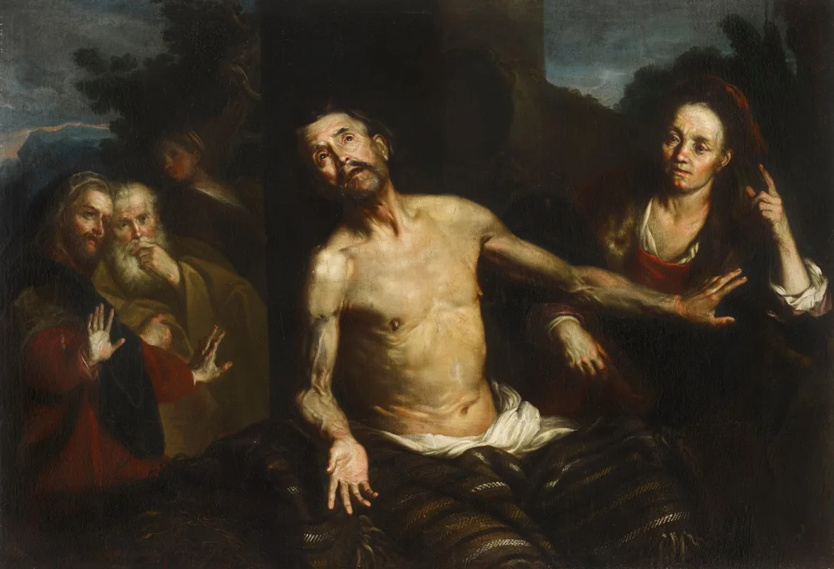 The Sufferings Of Job Wall Art by Silvestro Chiesa - High-Resolution Digital Print