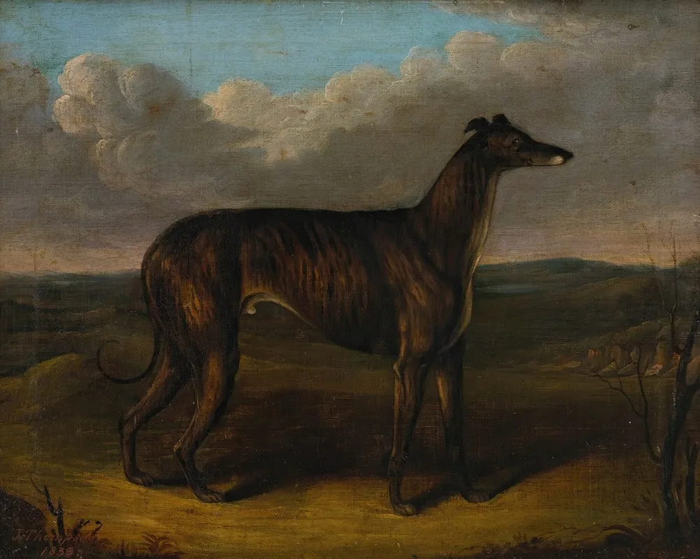 The Sultan A Greyhound Wall Art by J. Thompson - High-Resolution Digital Print
