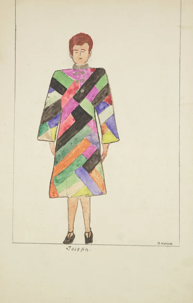 The Sun And I Joseph Multicolored Coat Wall Art by B. House - High-Resolution Digital Print