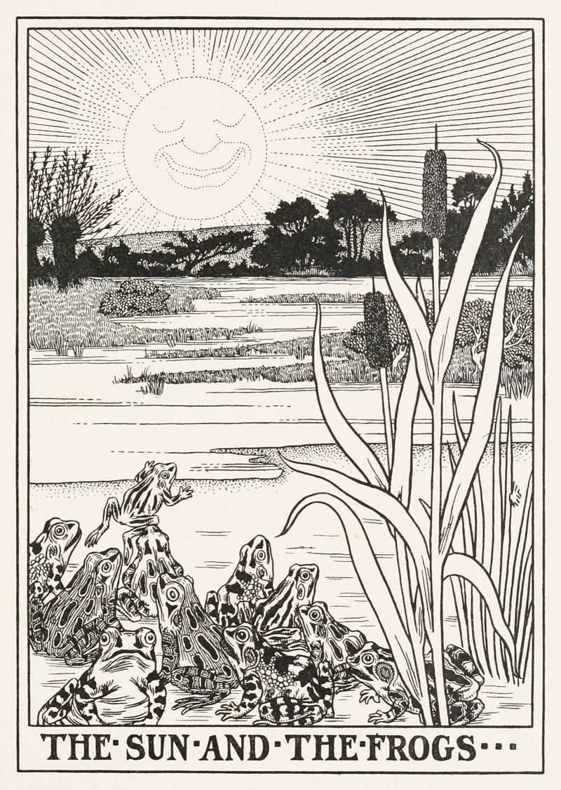 The Sun And The Frogs 2 Wall Art by Percy J. Billinghurst - High-Resolution Digital Print