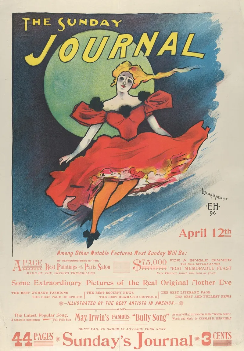 The Sunday Journal 4 Wall Art by Ernest Haskell - High-Resolution Digital Print