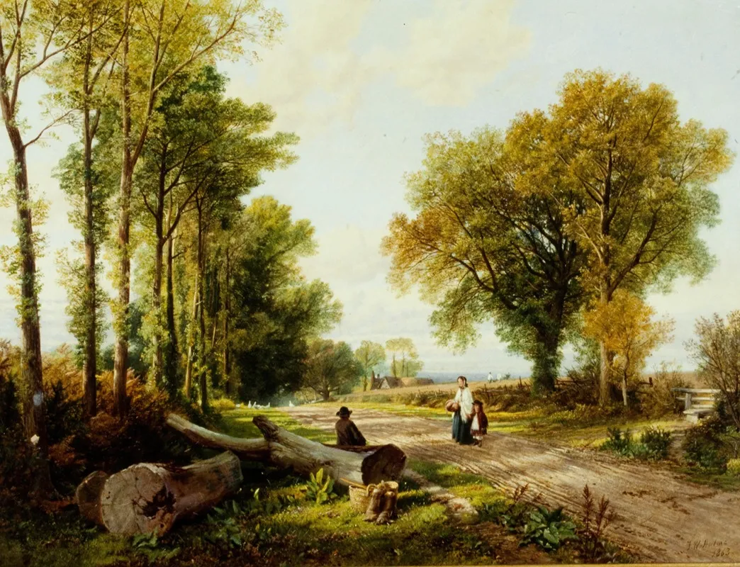The Sunday Morning Walk Wall Art by Frederick William Hulme - High-Resolution Digital Print