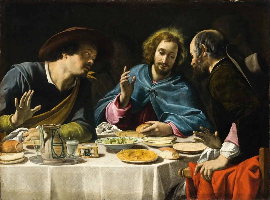 The Supper At Emmaus 3 Wall Art by Filippo Tarchiani - High-Resolution Digital Print