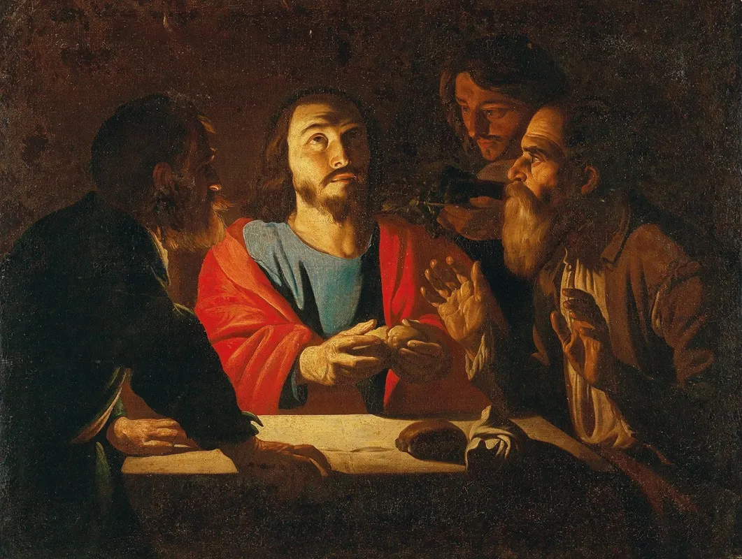 The Supper At Emmaus 7 Wall Art by Dutch Master - High-Resolution Digital Print