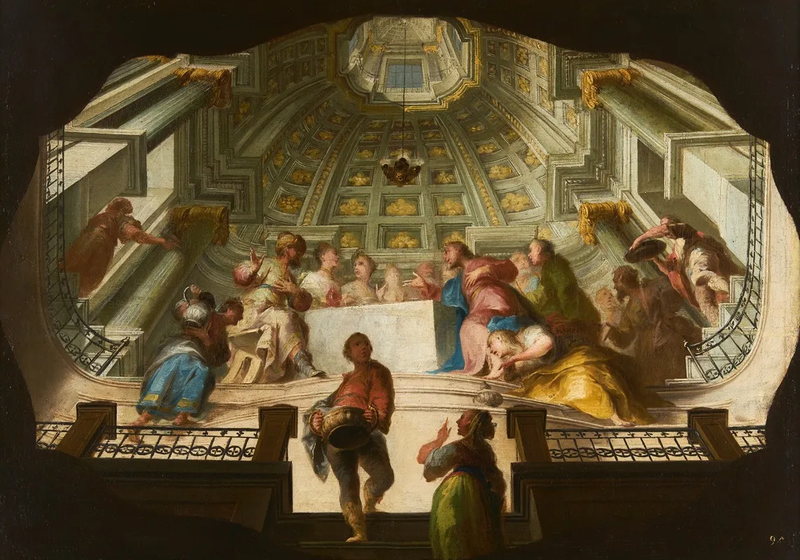 The Supper In The House Of Simon Wall Art by Simon Göser - High-Resolution Digital Print