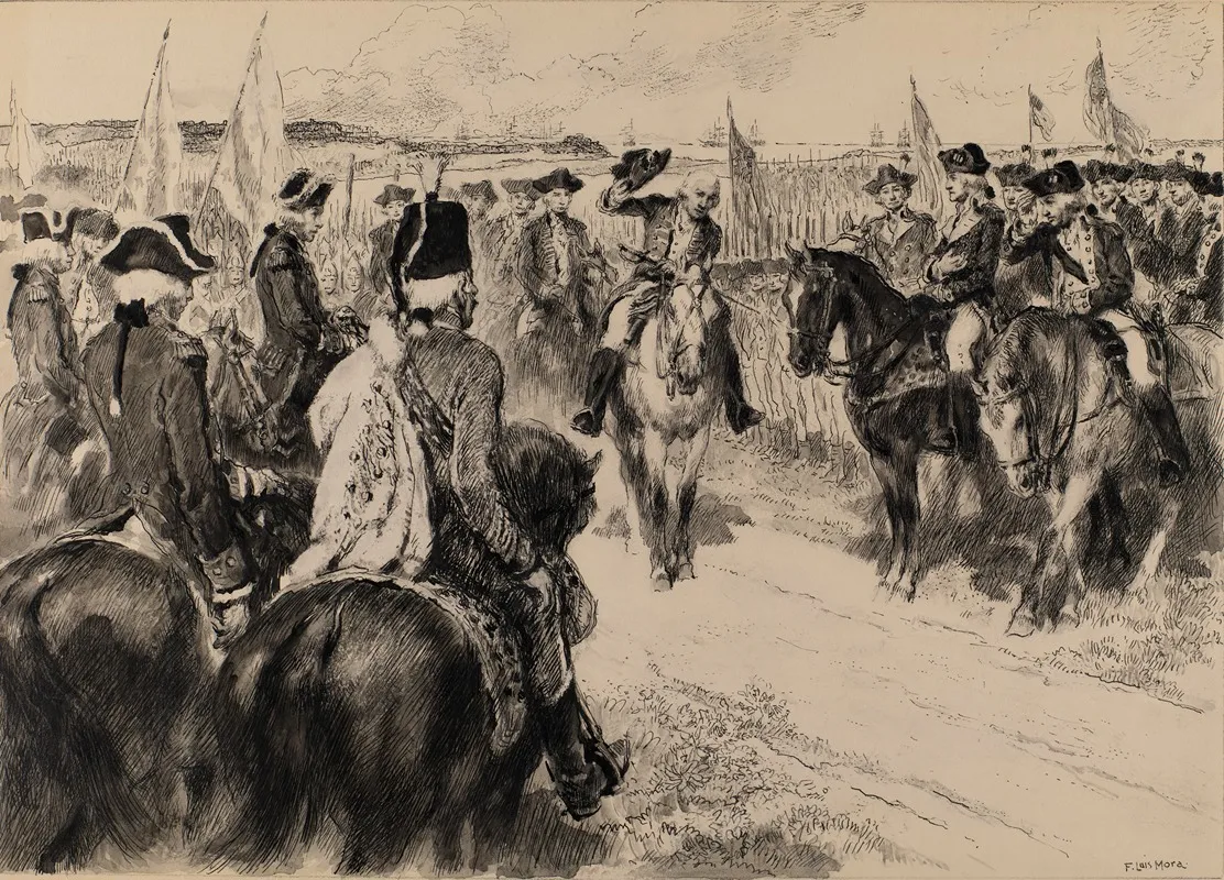 The Surrender Of Cornwallis Wall Art by F. Luis Mora - High-Resolution Digital Print