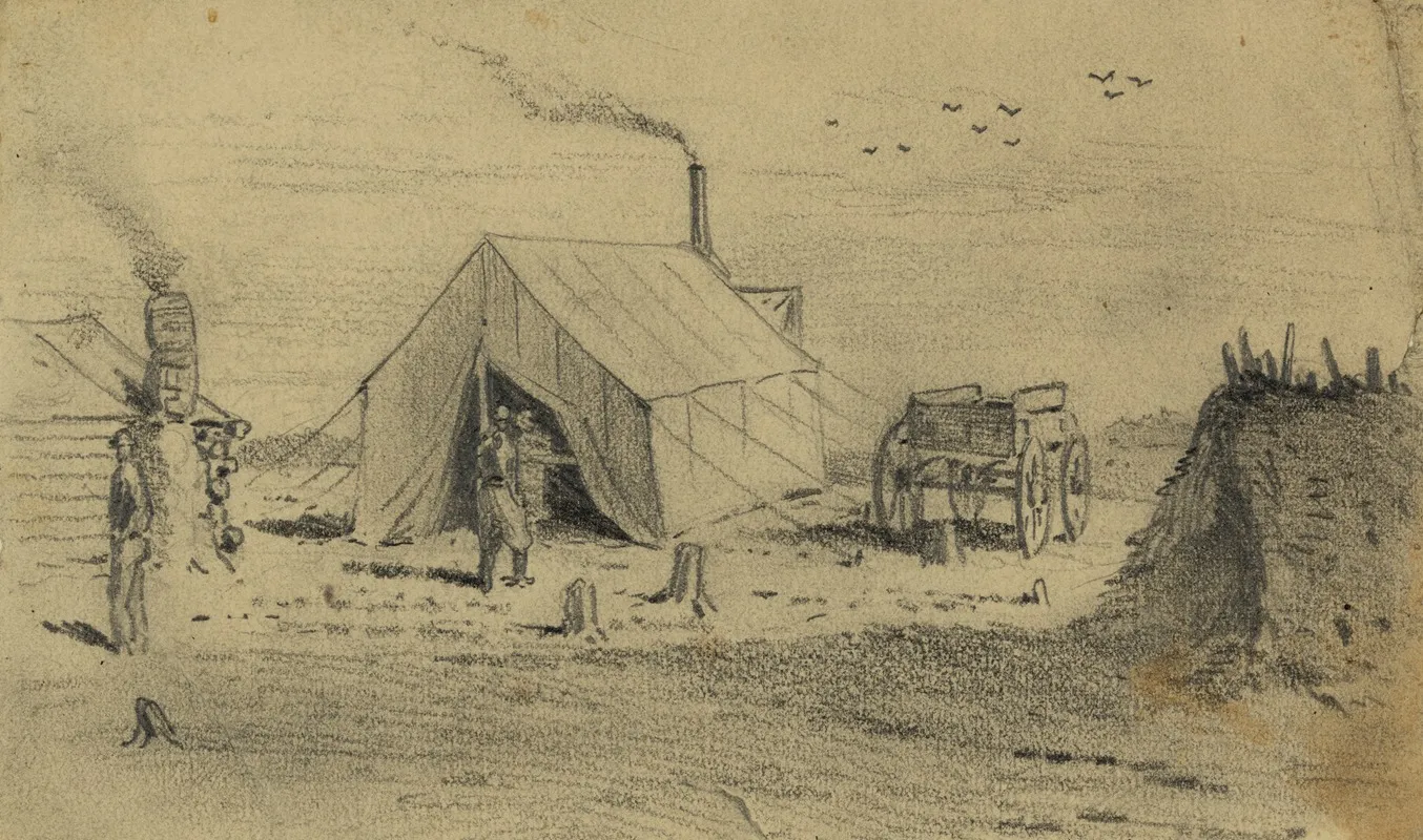 The Sutlers Tent In Camp