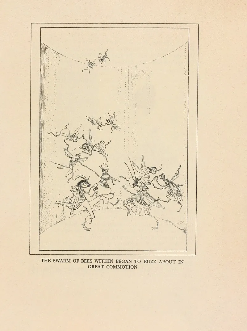 The Swarm Of Bees Within Began To Buzz About In Great Commotion