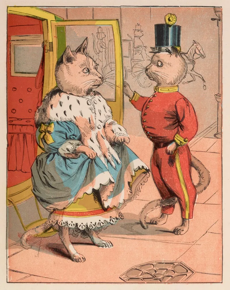 The Table Groans And Tom Runs Away Wall Art by McLoughlin Bros - High-Resolution Digital Print