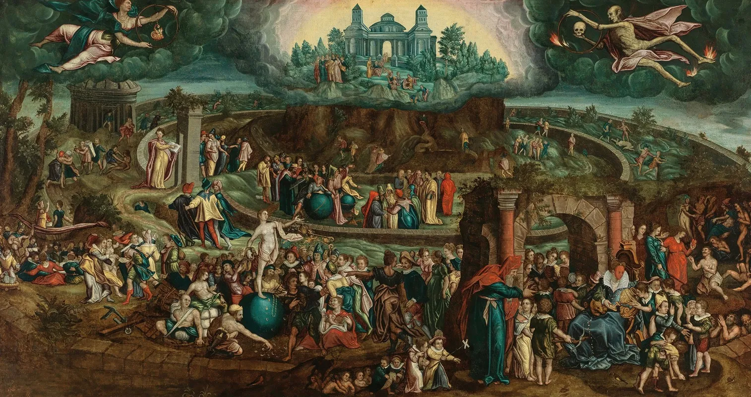 The Table Of Cebes Wall Art by Circle of Hendrik Goltzius - High-Resolution Digital Print