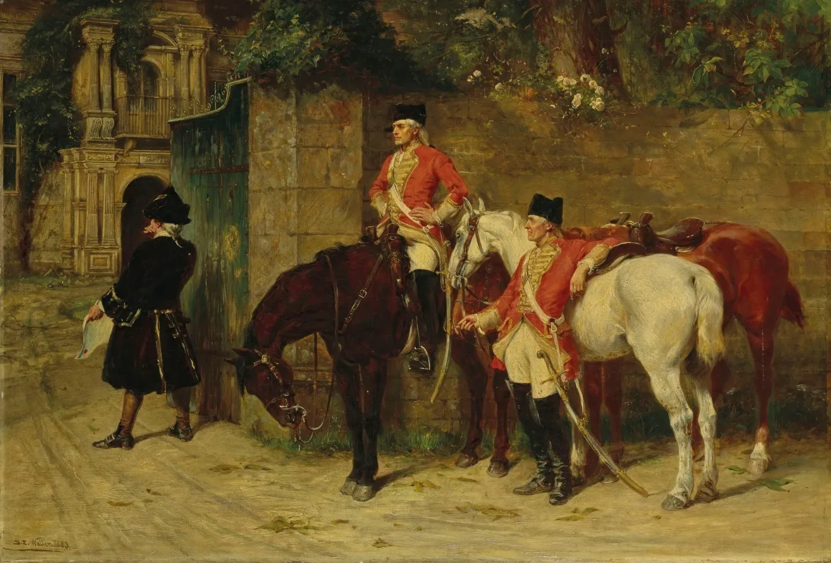 The Tax Collector Wall Art by Samuel Edmund Waller - High-Resolution Digital Print