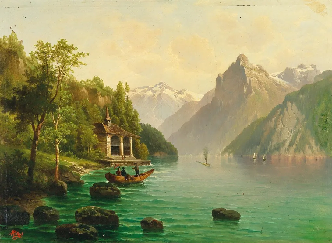 The Tellskapelle On Lake Lucerne Wall Art by Anton Pick - High-Resolution Digital Print