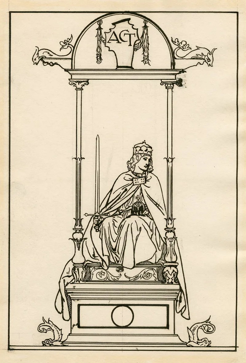 The Tempest Design For Left Hand Page Of A Two Page Opening To Act 5