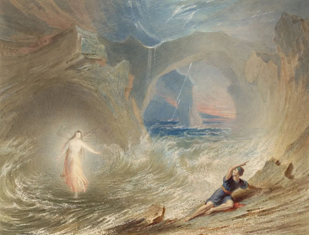 The Tempest Miss Polly Horlon As Ariel Wall Art by James Henry Nixon - High-Resolution Digital Print