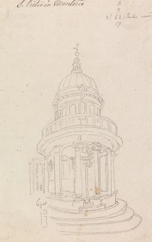 The Tempietto In San Pietro In Montorio Italy