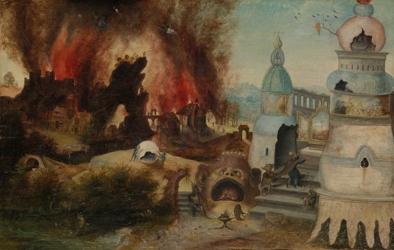 The Temptation Of Saint Anthony 10 Wall Art by Workshop of Herri met de Bles - High-Resolution Digital Print