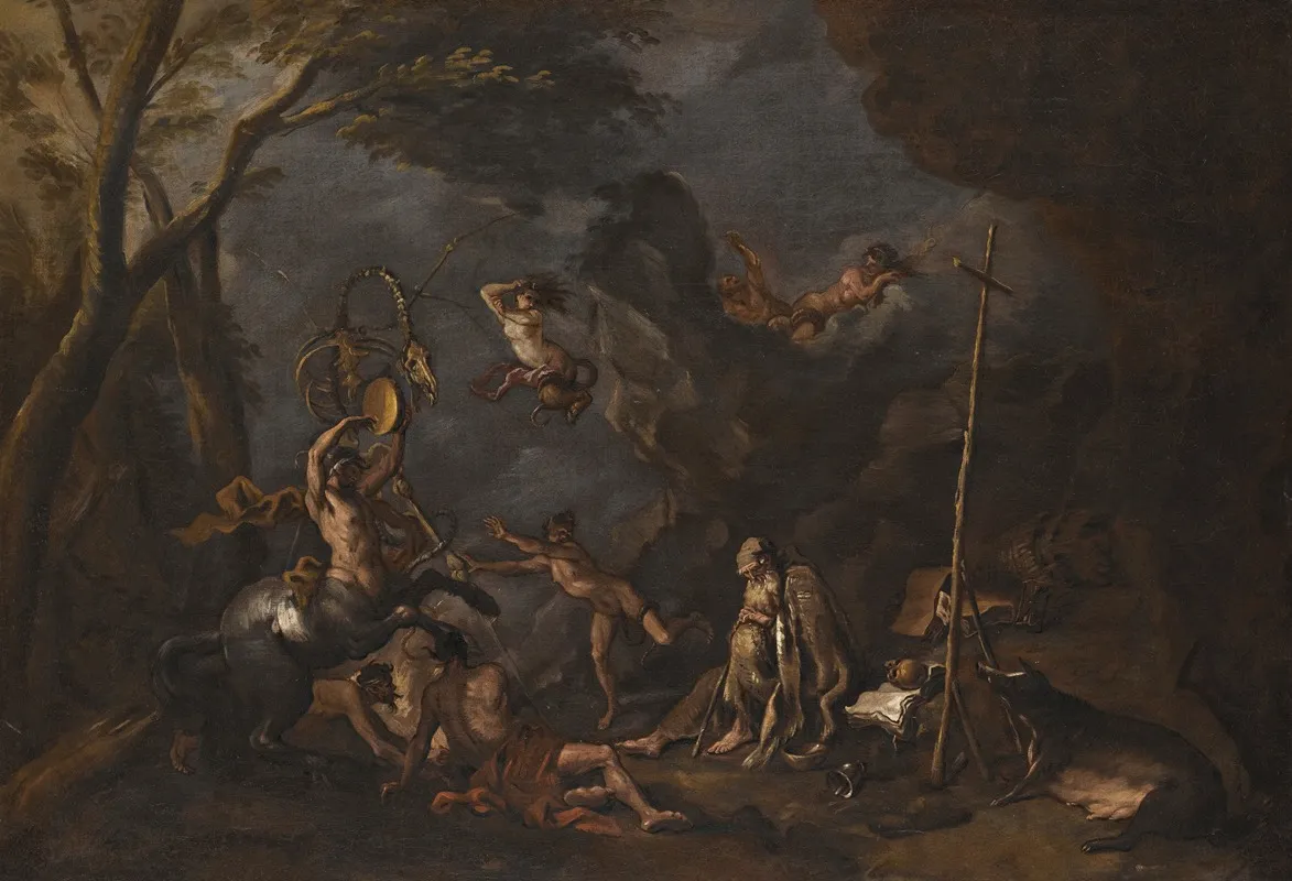 The Temptation Of Saint Anthony 14 Wall Art by Sebastiano Ricci - High-Resolution Digital Print