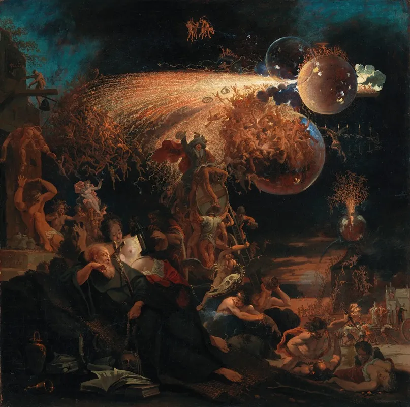 The Temptation Of Saint Anthony 16 Wall Art by Domenicus van Wijnen - High-Resolution Digital Print